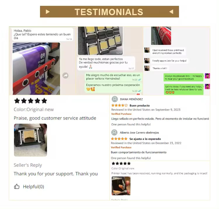 Opiniões de clientes de Cabeças de impressão Roland